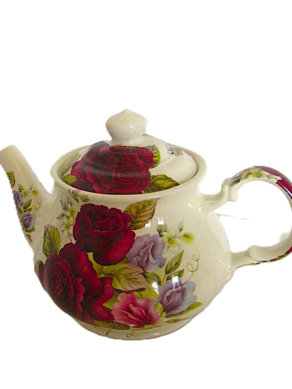 Vtg Sadler teapot deep purple,pink,deep rose, circa 1950's made in England